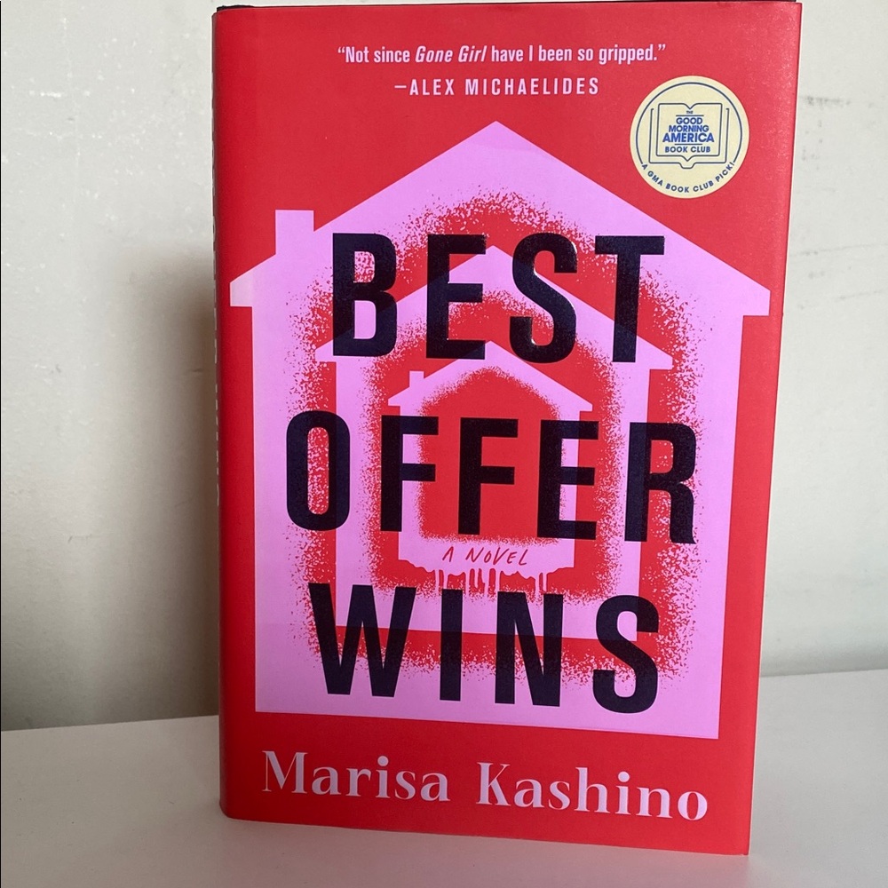 Best Offer Wins by Marisa Kashino - Bright Pink & Red Hardcover